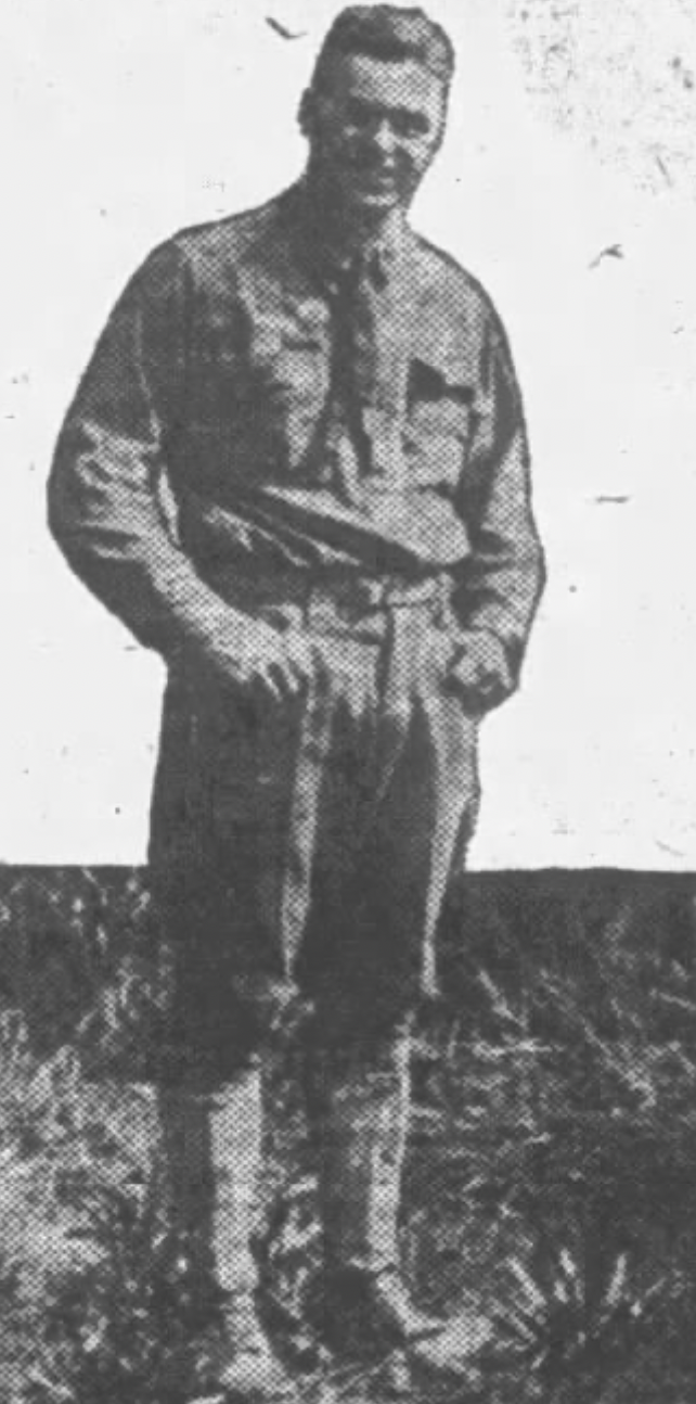 Harold T. Andrews shortly before his death in Cambrai