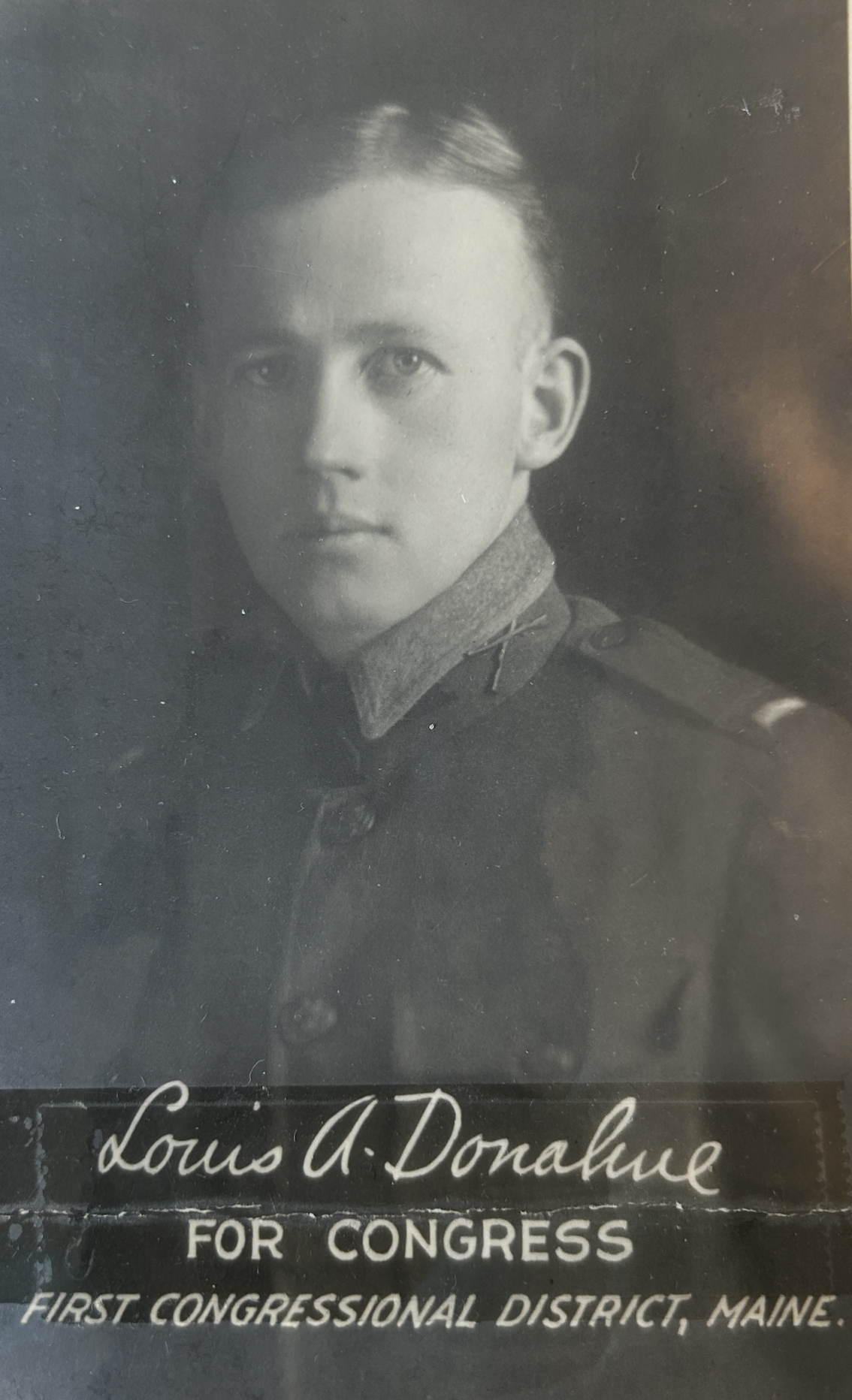 Campaign poster for Maine’s 1st Congressional District, 1922